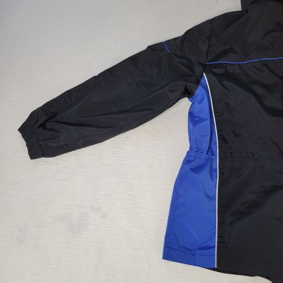 ZeroXposure Jacket Coat Medium Black and Blue Removable Hood Lightweight Fleece - Picture 15 of 16